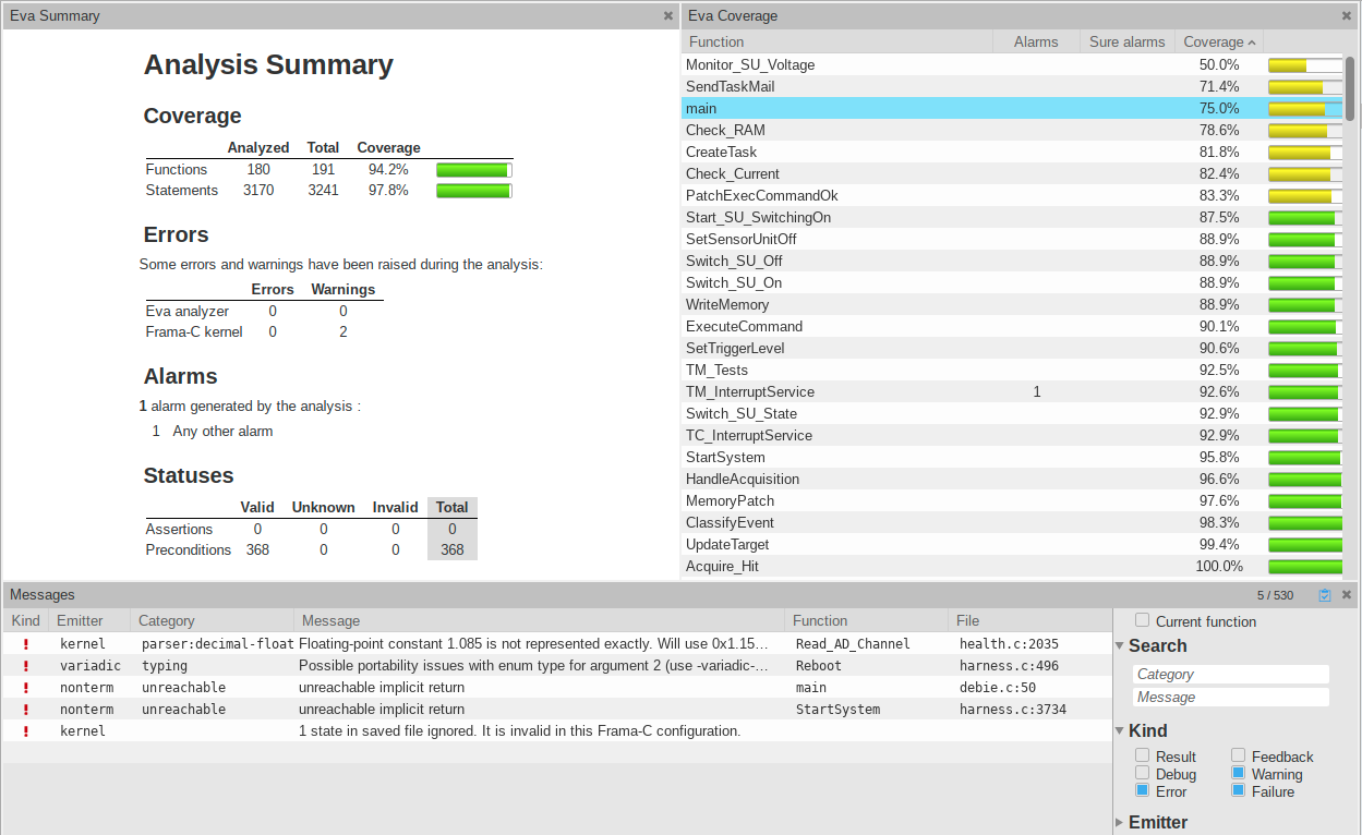 Eva Summary view